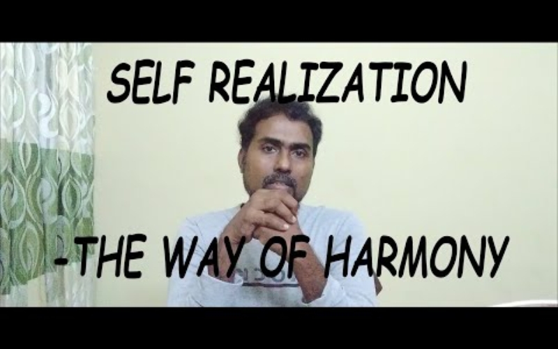 Self realization-The way of harmony